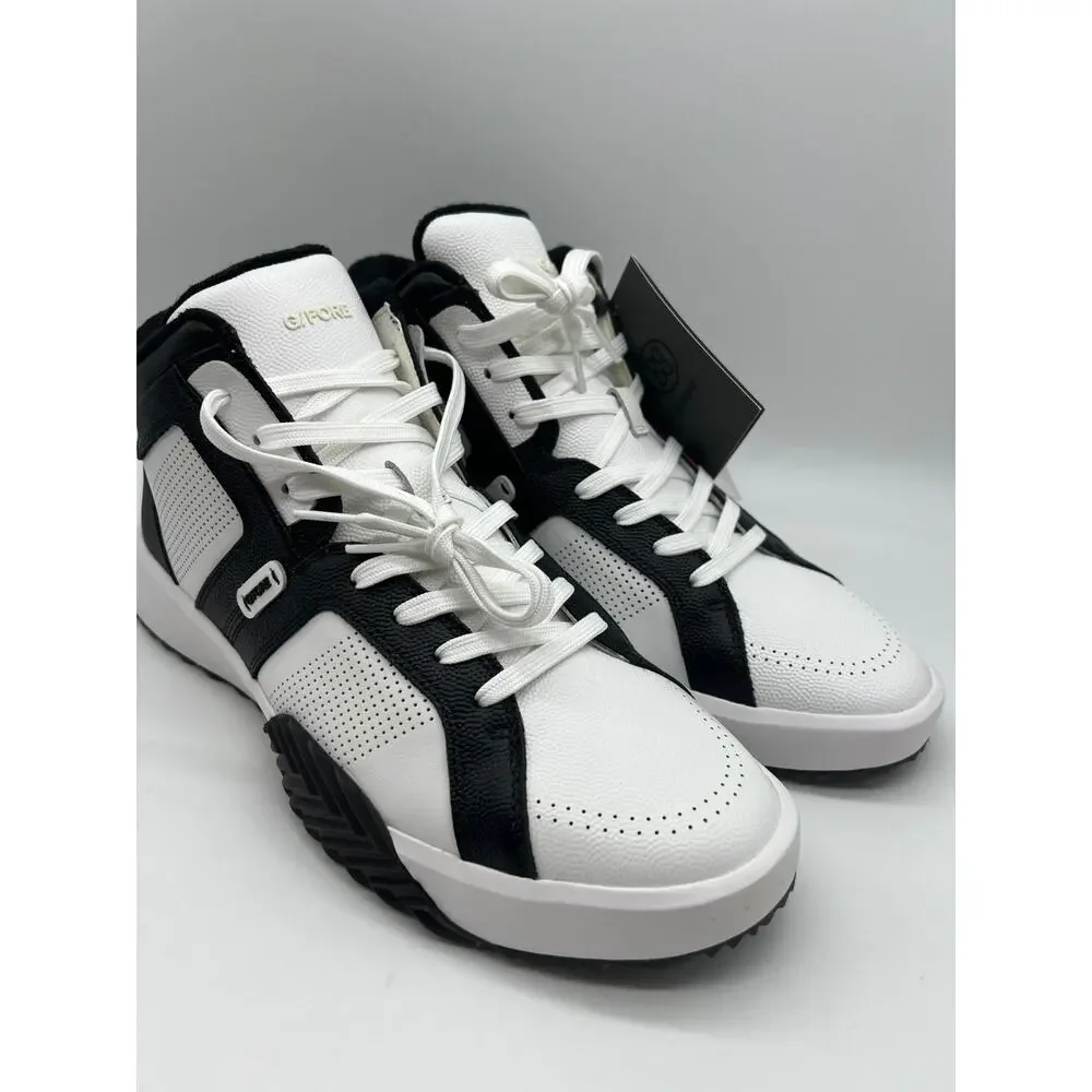 G/Fore G.112 Leather Mid-Top Street Shoe Black/White Men's Size 12 New